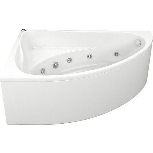 Ванна BAS Милан с гидромассажным оборудованием Flat левая: фотография 1