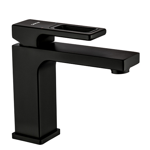 Смеситель для умывальника 35к G1017-6 GAPPO литой, п/гайку, ЧЕРНЫЙ: фотография 1