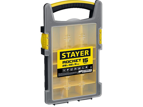 Органайзер "ROSKET" 280х325х50мм/11.5", 15 лотков, STAYER: фотография 1
