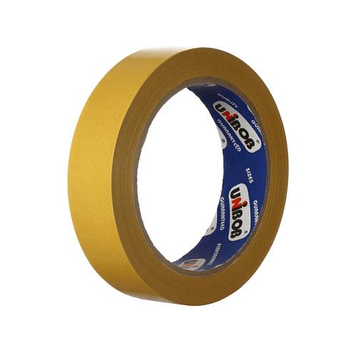 Двухсторонняя клейкая лента на полипропиленовой основе 25мм х 5м, 71мкм матовый Unibob: фотография 1