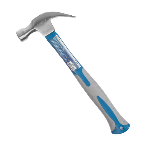 Молоток-столяра 450г, фиберглассовая ручка, РемоКолор: фотография 1