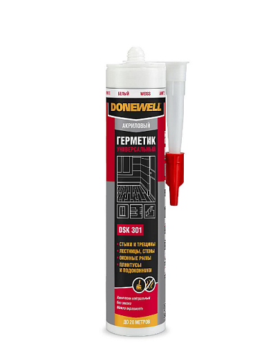 Герметик DSK301 DoneWell акриловый 260мл: фотография 1