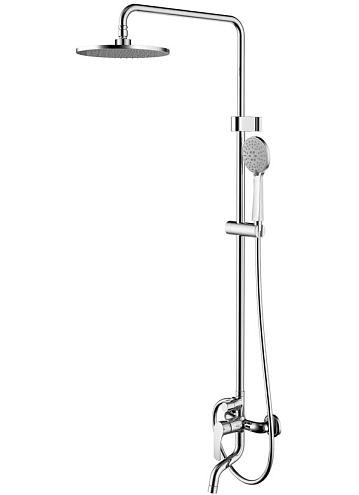 Душевая система ZENTA Рио со смесителем для ванны/душа штанга, лейка 3-функции, лейка верхнего душа: фотография 1