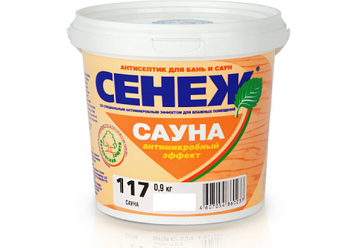 Антисептик СЕНЕЖ Сауна, 0,9кг: фотография 1