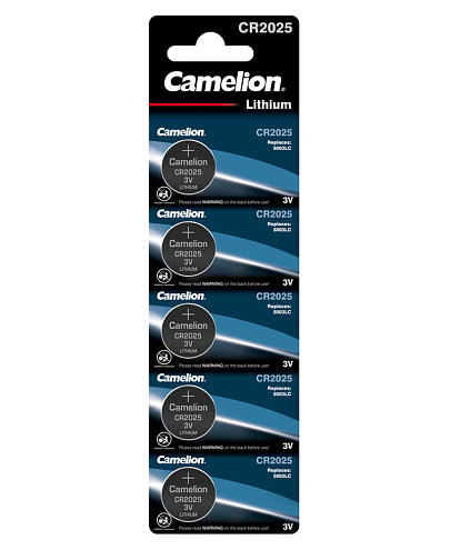 Элемент питания литиевый CR2025 BL-5 уп.5шт Camelion 1594: фотография 1