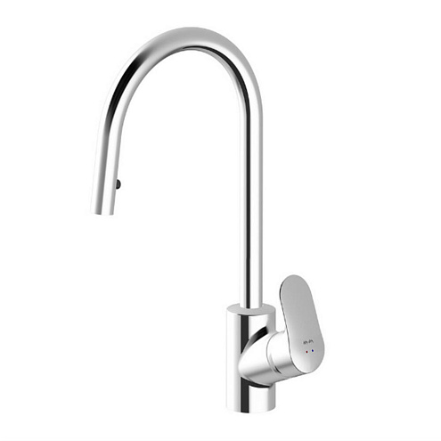 Смеситель для кухни AM.PM Like F8012000 с вытяжным изливом, хром: фотография 1