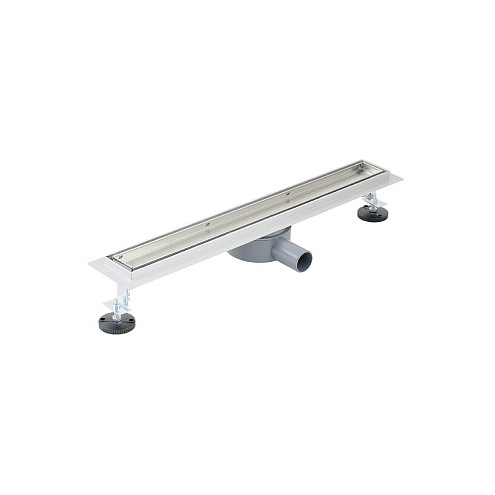 Линейный душевой трап SANTREK AQUA  B-70600 нержавейка 70х600мм горизонтальный выпуск 360 гр, ф40, сухой затвор и гидрозатвор: фотография 1