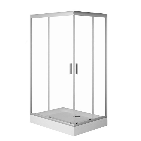 Душевое ограждение без поддона 120х90 AM.PM Gem W90G-404-120290-MT профиль хром: фотография 1