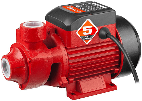 Насос поверхностный ЗУБР НС-М1-400-Ч  вихревой, 400 Вт: фотография 1