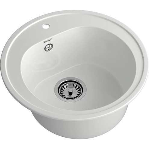 Мойка GRANFEST GF-R510 D510 мм, круглая иней: фотография 1