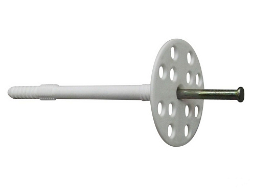 Дюбель для утеплителя с металлическим  гвоздем 10х120мм, 50шт: фотография 1