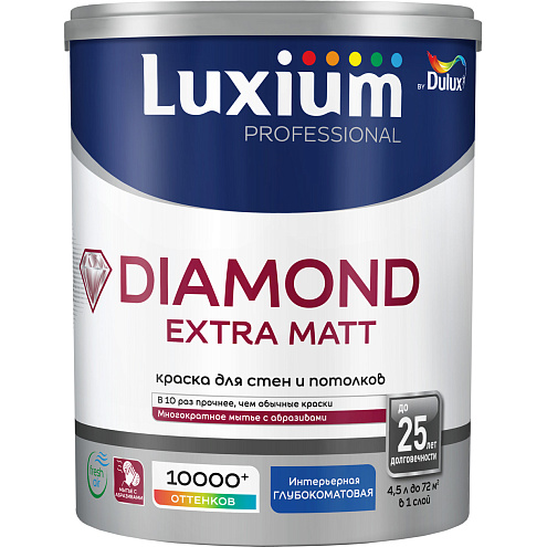 Краска Luxium Professional Diamond Extra Matt глубокоматовая BC 4,5л: фотография 1
