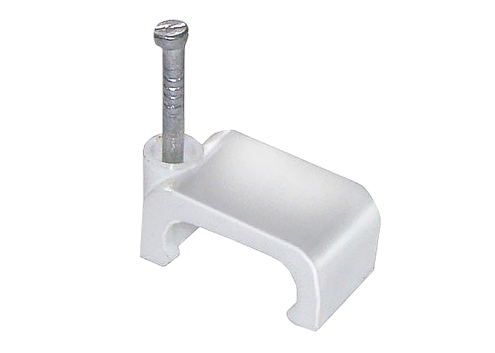 Скоба крепежная плоская 6мм пластик уп.100шт IEK USK21-06-100: фотография 1