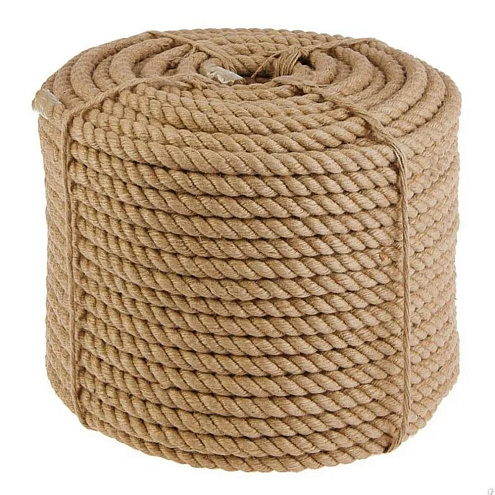 Канат джутовый 16мм, бухта 50м: фотография 1